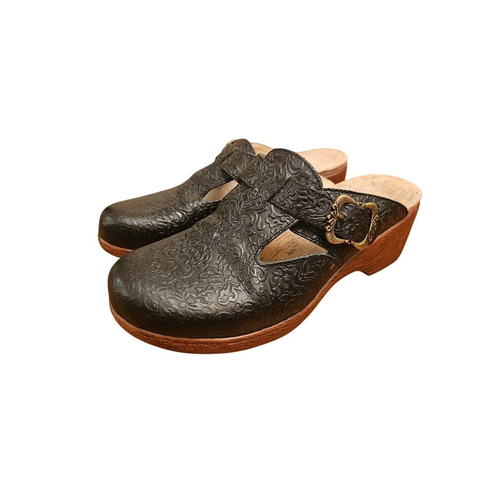 Alegria Salina‎ go for Boroque Black size 40 womens size 9.5/10 slip on clog